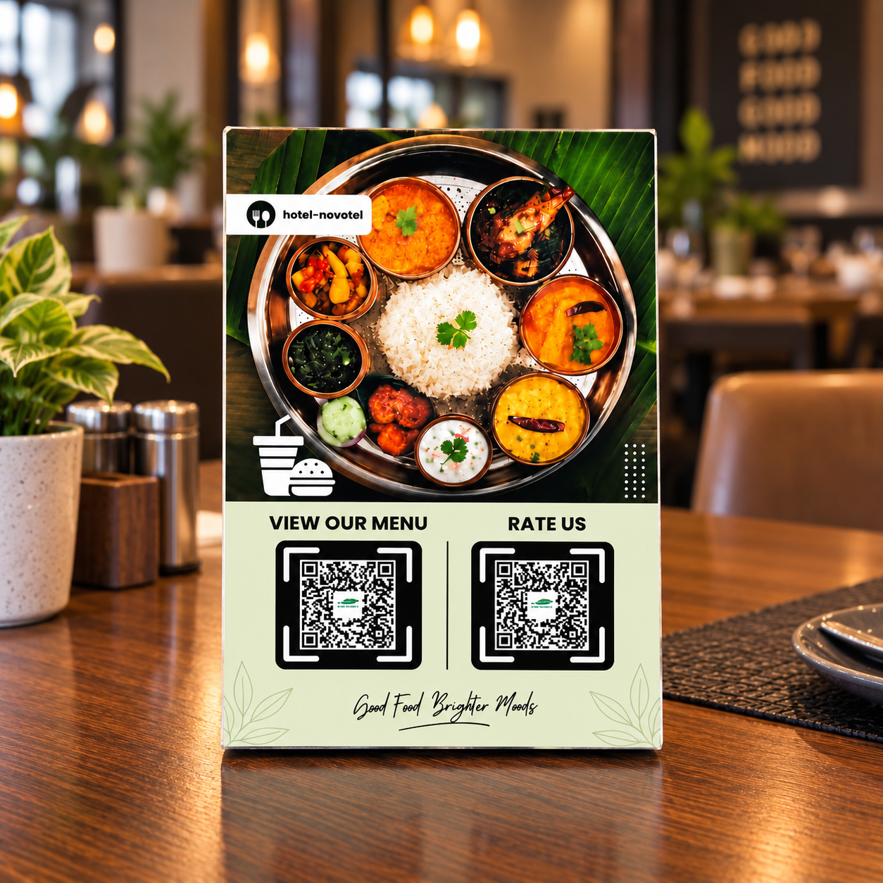 QR Menu & Review Stand