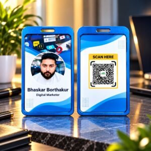 Blue Metal ID Card